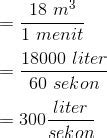 0 25 Liter Per Detik Berapa Liter Per Jam